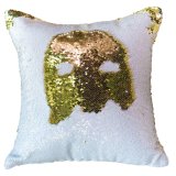 Gold White Home Decorative Mermaid Pillow Cover