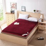 Luxury Flannel Discount Double Bed Mattress Cushion Topper Bed Pad