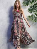 2015 Hottest Bohemia Chiffon Slim Fit Floral Maxi Dress