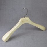 Beige Men Jacket Pine Wood Clothes Hanger