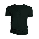 Wholesale High Quality Bulk Black 100% Cotton Men T Shirt