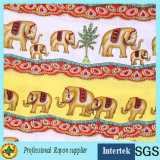 Hot Sale Elephant Printed Rayon Fabric From Textile Factory