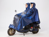 Unisex Oxford Polyester PVC Rain Poncho for Double Persons