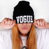 Custom Embroidered Logo Black Beanie Cap