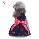 Cherry Pet Dog Dress Shirts Clothes Vest Dress
