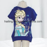 Girls Short Sleeve T-Shirt in Frozen Pattern