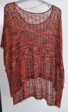 100%Viscose Ladies Round Neck Patterned Sweater Pullover