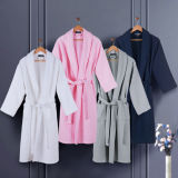 Hotel /SPA/Hospital Waffle Bathrobe Luxury Egyptian Cotton Bath Linen Waffle Robe