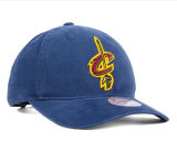 6 Panels Blue Baseball Caps with Yellow Embroidery Logo