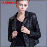 Best Sell PU Jacket for Women Leisure Black Clothes