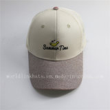 Cute Summer Embroidered Fruit Logo Trucker Cap with Paillette Brim