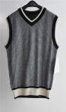 V-Neck Summer Striped Sleeveless Men Sweater