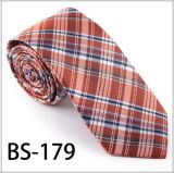 New Design Fashionable Silk/Polyester Check Tie (BS-179)