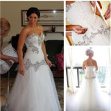 Highlight Slim Figure Bling Branch Tulle Sweetheart A-Line Wedding Dress