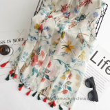 Thin Wholesale Flourish Printed Polyester Fashion Scarf (HWM06)