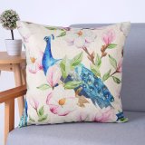 Digital Print Decorative Cushion/Pillow with Peacock Pattern (MX-69B)