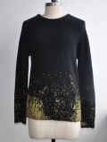 Women Round Neck Pullover Knitted Sweater