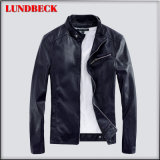 Simple PU Jacket for Men in Fashion Clothing