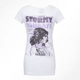 Fashion Sexy Cotton/Polyester Printed T-Shirt for Women (W021)