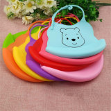 Sy03-01-001 FDA Waterproof Custom Logo Cartoon Silicone Baby Bib