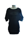 Fashion Short Sleeve Package Hip Knitted Dress