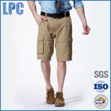 Custom Khaki Linen Baggy Men Bermuda Shorts