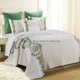 Embroidered Cotton Quilt in Blue&Green (DO6055)