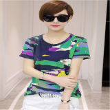 Dry Fit Camouflage Shirt Short Sleeve T Shirt Printing