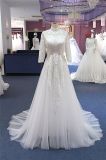 A Line Long Sleeve Lace Wedding Bridal Gown