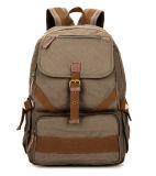 Fashion Double Shoulder Men's Bag Vintage Leisure Canvas Bag Large Capacity Travel Bag Student Backpack Wholesale