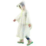 Dots Style Kids Rain Poncho Raincoat Cover Long Rainwear