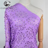 Candlace Lilac Color High Quality Laser Cut Lace for Wedding Lace