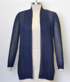 100%Polyester Women Thin Open Cardigan