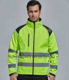 2018 High Visibility Safety Softshell Jacket Workwear