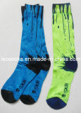 Customed 100% Polyester Men Subliamation Printing Socks