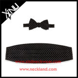 Polyester Jacquard Woven Men Fashion Cummerbund with Bow Tie