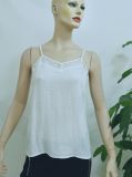 New Fashion Clothing 2017 Spaghetti Strap Hollow out Vest White Chiffon Lace Women Sexy Tops