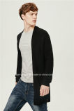 70%Acrylic 30%Wool Dropped Shoulder Men Long Cardigan