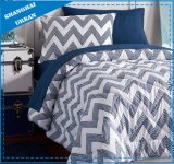 3 Piece Dorm Essentials Zig-Zag Cotton Comforter Set