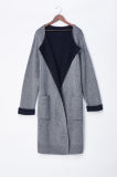 Wool Acrylic Fashion Long Sleeve Cardigan -1