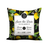 Printed Lemon Cotton Linen Pillowcase Creative Cushion Sofa Lumbar Cushion