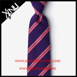 100% Handmade Silk Jacquard Purple Designer Tie for Men