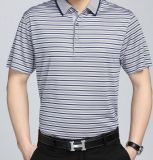 Custom Logo Fashion Cotton Polo Neck Printing Men T Shirt
