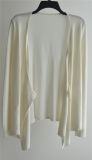 100%Cotton Long Sleeve Opean Pure Color Women Knit Cardigan