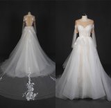 2017 Latest Lace Tulle Wedding Dress Bridal Wedding Gown