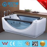 Double Blue Glass Skirt Single Person Massage Bathtub (BT-319)