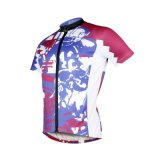 Man's Football Patterned Breathable Short Sleeve Cycling Jersey