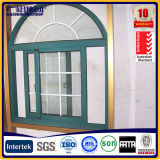 Top Quality Arc Sliding Window with Mosquito Net and Grills