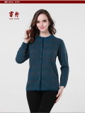 Women's Yak Wool/Cashmere Round Neck Cardigan Coat/Sweater/Garment/Knitwear/Clothes