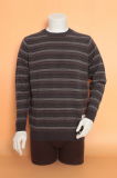 Men's Yak Wool/Cashmere Round Neck Long Sleeve Lattice Sweater/Garment/Clothing/Knitwear